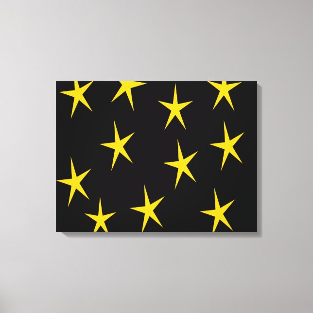 YELLOW STARS CANVAS PRINT (Front)