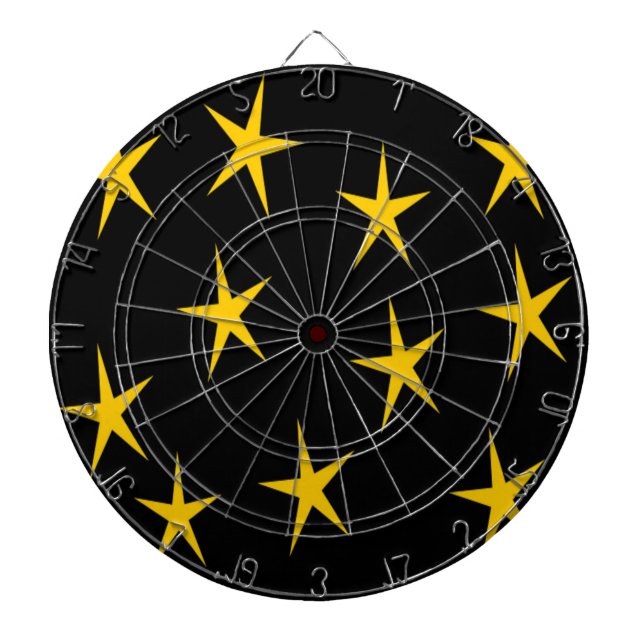 YELLOW STARS DARTBOARD (Front)