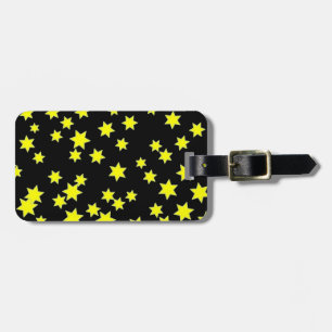 Yellow Stars Luggage Tag