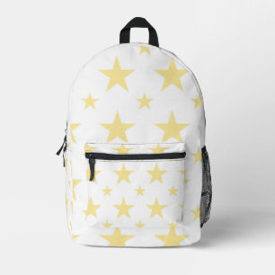 Yellow Stars Pattern Pastel Constellation for Kids Printed Backpack