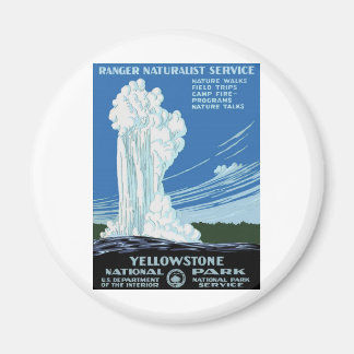 Yellow Stone Park - Old Faithful Geyser Magnet