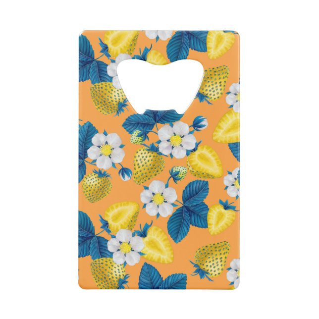 Yellow strawberries on orange (Front)