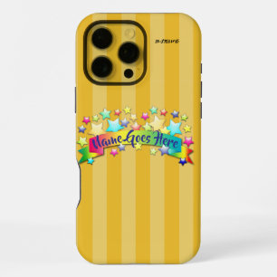 Yellow Stripe Cell Phone Case HAMbWG