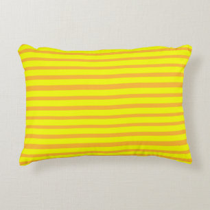 Yellow Stripe Decorative Cushion