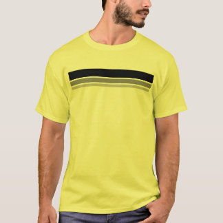 Yellow Striped Designer T-Shirt