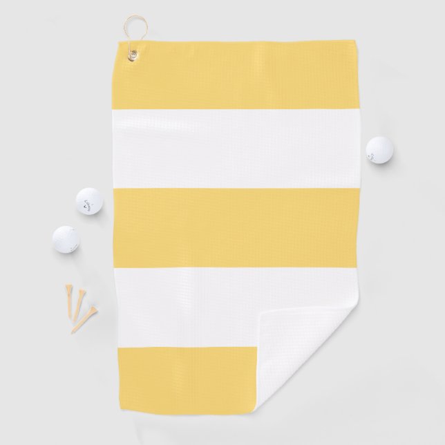 Yellow Striped  Golf Towel (InSitu)