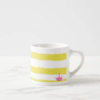 Yellow stripes and a pink crown Specialty Mug