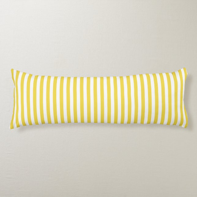 Yellow Stripes Body Cushion (Front)