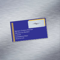 Yellow Stripes Commercial Aeroplane Captain Pilot