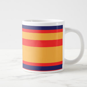 Yellow + Stripes Large Coffee Mug