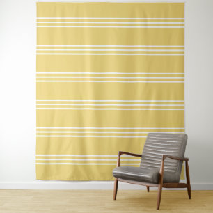Yellow Stripes Pattern tapestries