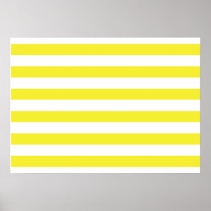 Yellow Stripes Poster