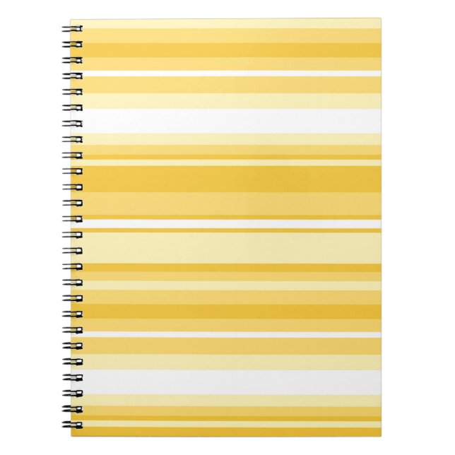 Yellow stripes spiral notebook (Front)