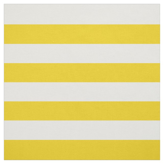 Yellow Stripes, White Stripes, Striped Pattern Fabric (Swatch)