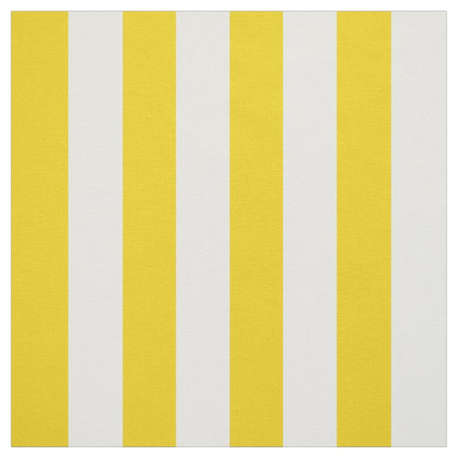 Yellow Stripes, White Stripes, Striped Pattern Fabric (Swatch)