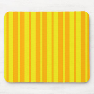 Yellow Stylish Stripes Pattern Design  Mouse Pad