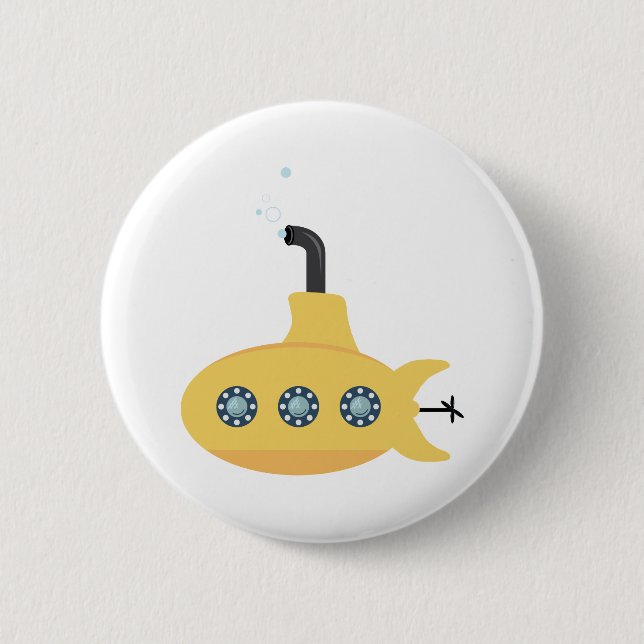 Yellow Submarine 6 Cm Round Badge (Front)