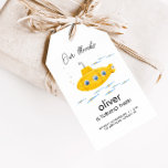 Yellow Submarine Kids Birthday Thank You Tag<br><div class="desc">Come together to celebrate your little boy or girls birthday with this adorable,  nostalgic,  yellow submarine birthday theme gift and favour tag!</div>