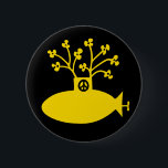 Yellow Submarine Sixties Peace 6 Cm Round Badge<br><div class="desc">Yellow Submarine Sixties-style Peace button.</div>