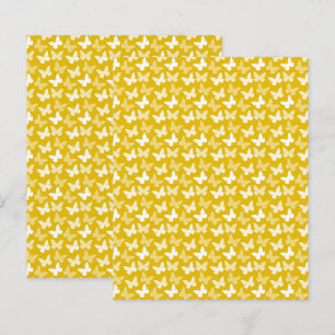 Yellow Summer Butterflies Flying Crafting Paper
