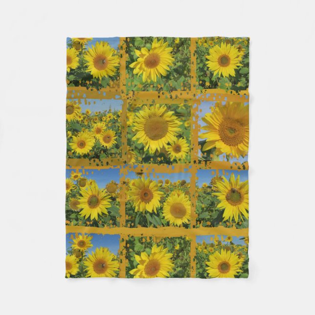 yellow summer flowers blanket collage (Front)