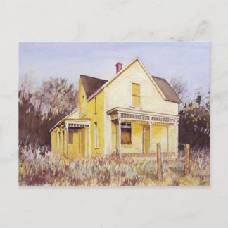 Yellow Summer Home- postcard