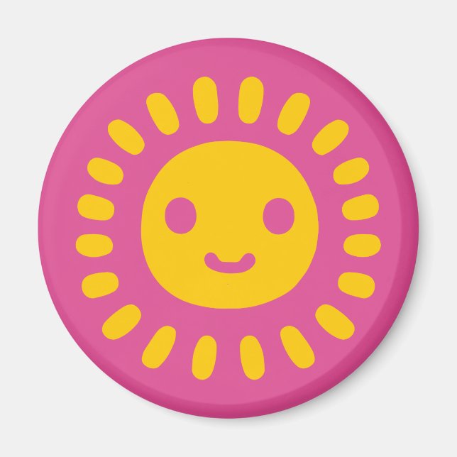 Yellow Sun Art Magnet (Front)