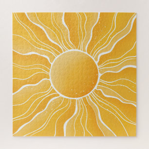 Yellow Sun Jigsaw Puzzle