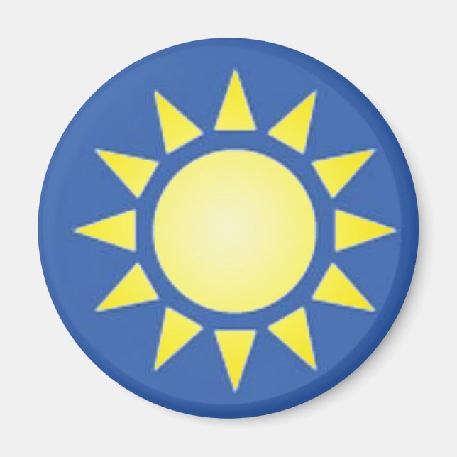Yellow Sun Magnet (Front)