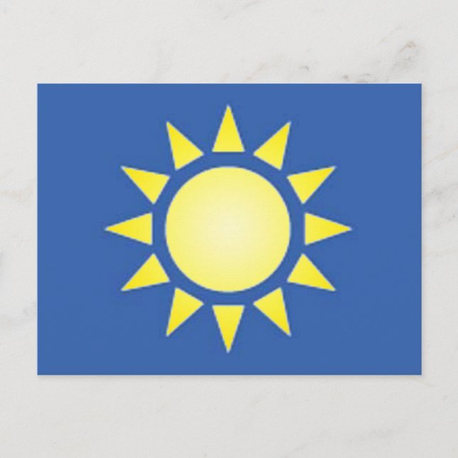 Yellow Sun Postcard (Front)