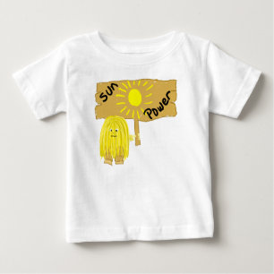 Yellow Sun Power Baby T-Shirt