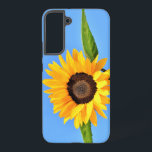 Yellow Sunflower Against Sun On Blue Sky Samsung Galaxy Case<br><div class="desc">Yellow Sunflower Against Sun on Blue Sky - Summer Day - Photo Flower Nature - You can also personalise - Choose / Add Your Unique Photo - Image / Text - Name / Colour / Font / Size / more - Make Your Special Gift - Resize and move or remove...</div>
