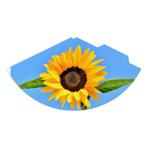 Yellow Sunflower Against Sun on Blue Sky - Summer  Party Hat