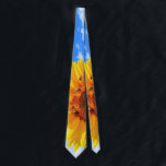 Yellow Sunflower and Bees on Blue Sky - Summer Day Tie<br><div class="desc">Yellow Sunflower and Bees on Blue Sky - Summer Day - Photo Flower Nature - You can also personalise - Choose / Add Your Unique Photo - Image / Text - Name / Colour / Font / Size / more - Make Your Special Gift - Resize and move or remove...</div>