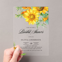 Yellow Sunflower and Sea Buckthorn Bridal Shower