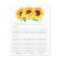 Yellow Sunflower Binder Recipe Inserts