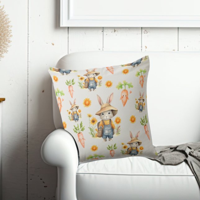 Yellow Sunflower Bunny Spring Cushion (Creator Uploaded)