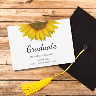 Yellow Sunflower Class of 2023 Graduation   Announcement