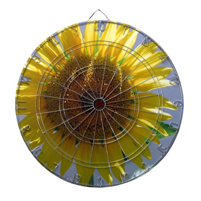 Yellow Sunflower Dartboard (Front)