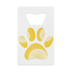 Yellow Sunflower Dog Paw Print