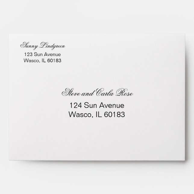 Yellow Sunflower Envelope (Front)