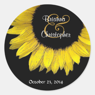 Yellow Sunflower Envelope Seal