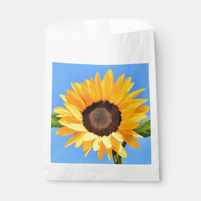 Yellow Sunflower Favour Bags (Front)