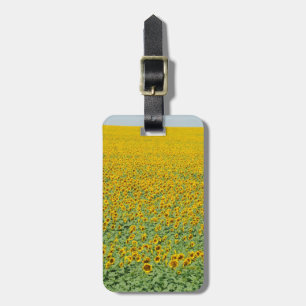 Yellow Sunflower Field Luggage Tag