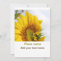 Yellow sunflower garden add photo text name travel