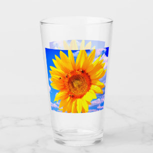 Yellow Sunflower Glass