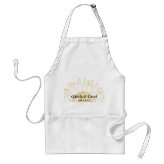 Yellow Sunflower Graphic Wedding Standard Apron