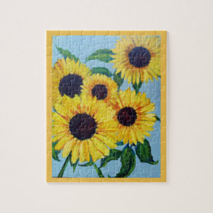 Yellow Sunflower Jigsaw Puzzle