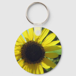 Yellow Sunflower Key Ring