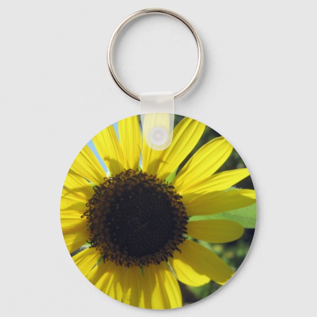 Yellow Sunflower Key Ring (Front)
